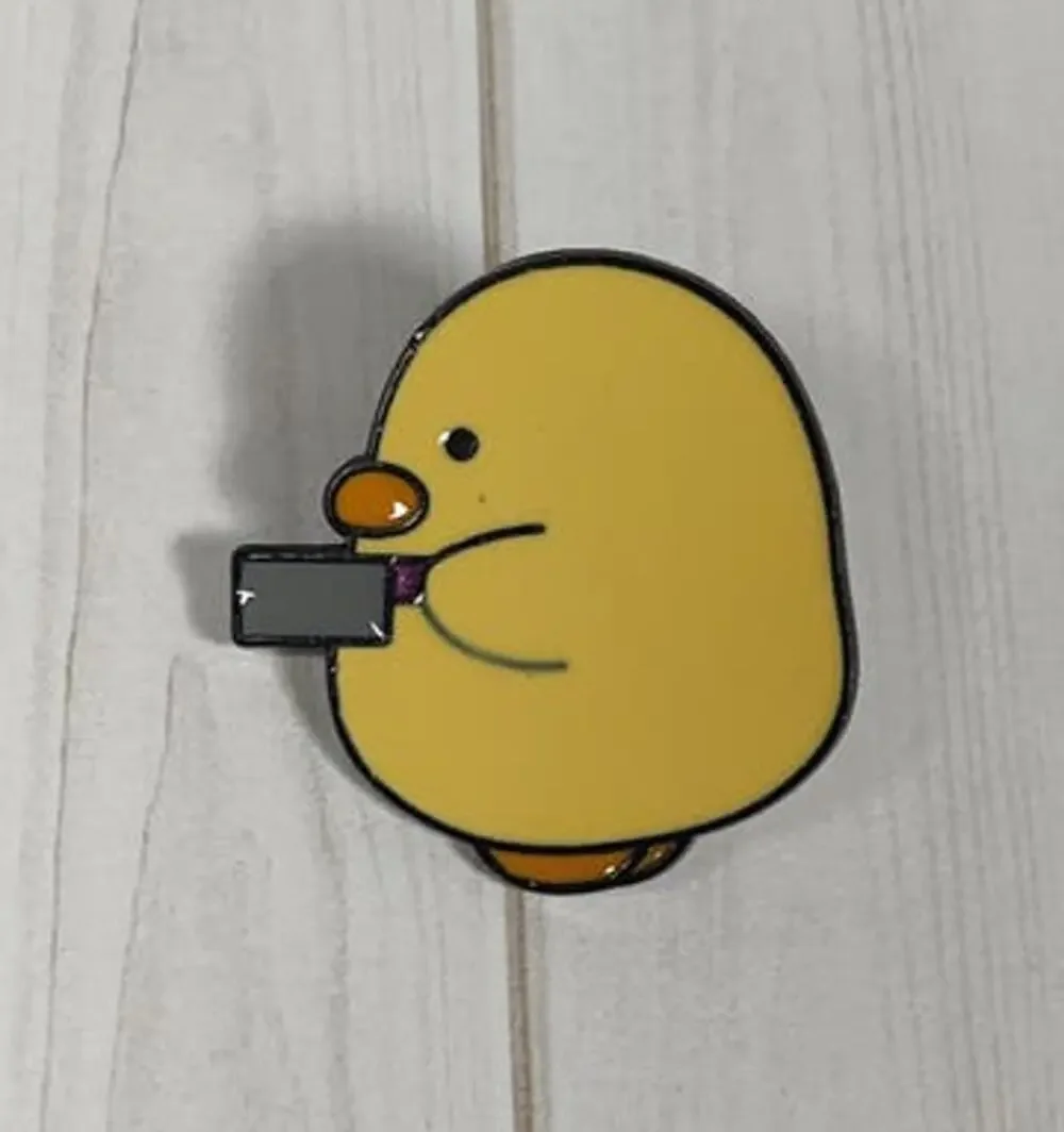 Funny Duck Pin - Perfect for Hat, Lapel, Lanyard, Apron, Jacket or Backpack